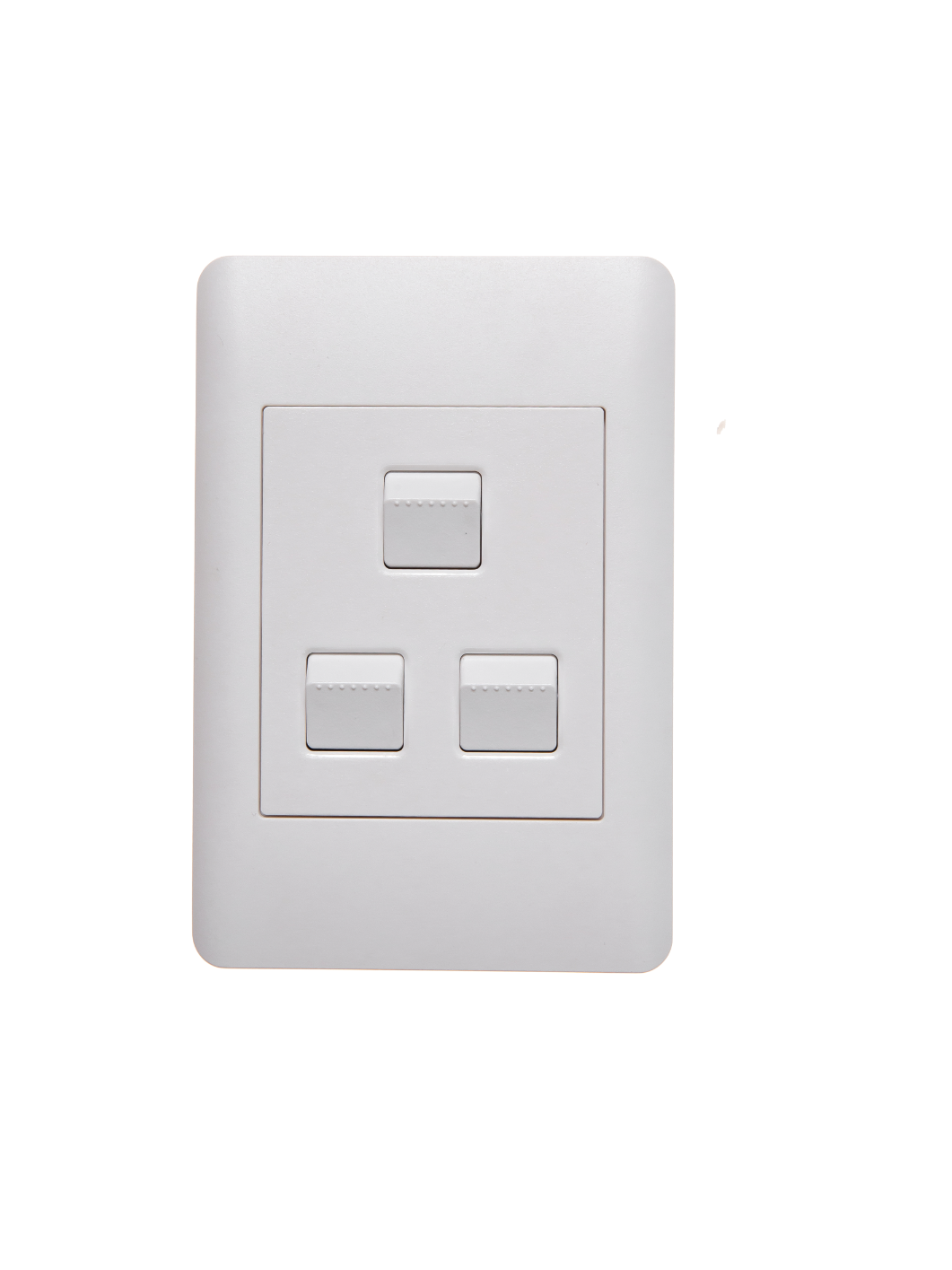 Flush Mounted Three Lever One-Way Switch - Apollo