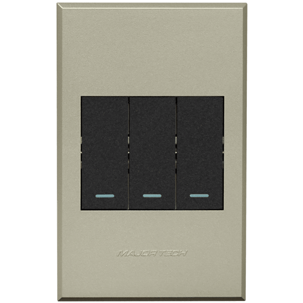 Flush Mounted Three Lever One-Way Switch - Veti 3