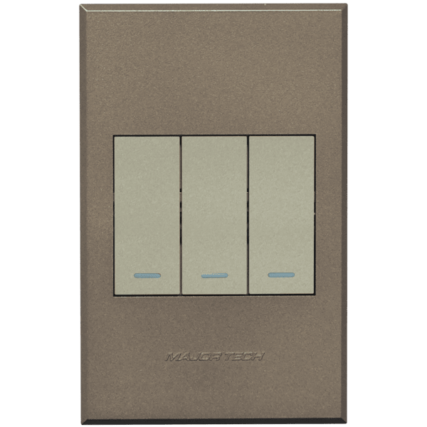 Flush Mounted Three Lever One-Way Switch - Veti 3