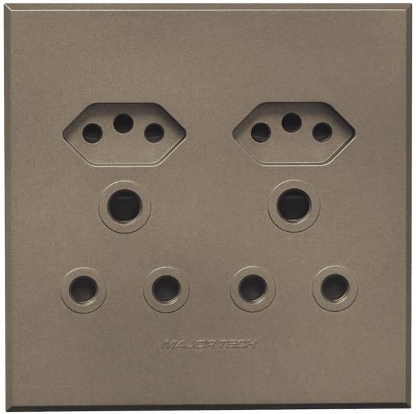 Flush Mounted Unswitched Socket Outlet (2 x 16A 3 PIN / 2 x 3 PIN EURO SOCKET) - Veti 3