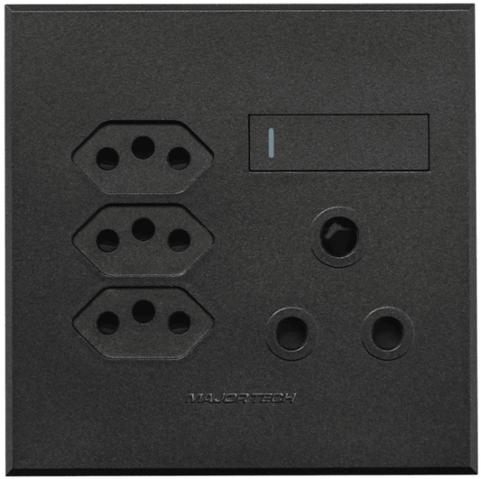 Flush Mounted SSO (1 x 16A 3PIN / 3 x 3PIN EURO SOCKET) - Veti 3