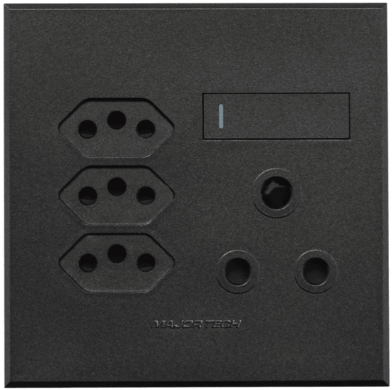 Flush Mounted SSO (1 x 16A 3PIN / 3 x 3PIN EURO SOCKET) - Veti 3
