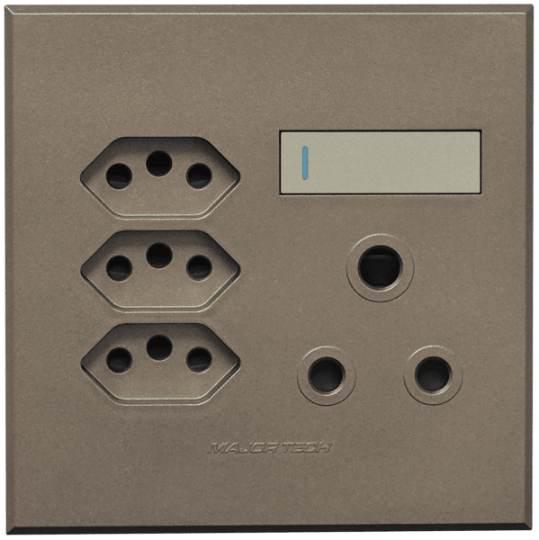 Flush Mounted SSO (1 x 16A 3PIN / 3 x 3PIN EURO SOCKET) - Veti 3