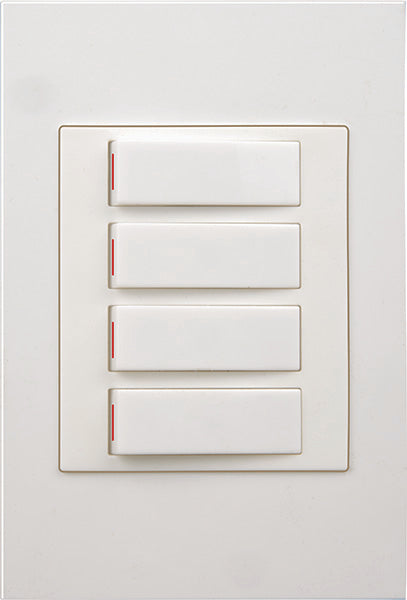Flush Mounted Four Lever One-Way Switch - Dena Q