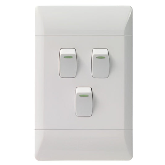 Flush Mounted Three Lever One-Way Switch - CBI