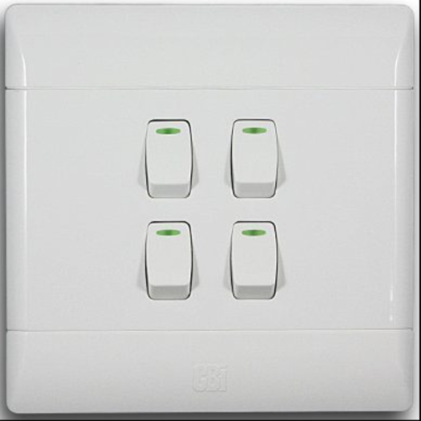 Flush Mounted Four Lever One-Way Switch - CBI