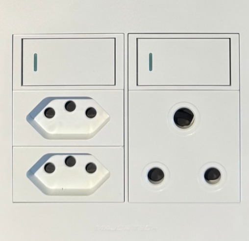 Flush Mounted SSO (1 x 16A 3PIN / 2 x 3PIN EURO SOCKET) - Veti 3