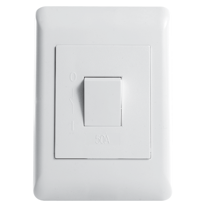 Flush Mounted 2 Pole  50A Isolator - Apollo