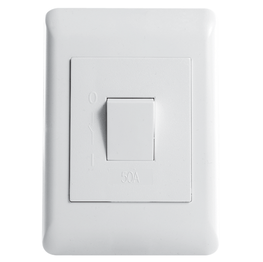 Flush Mounted 2 Pole  50A Isolator - Apollo