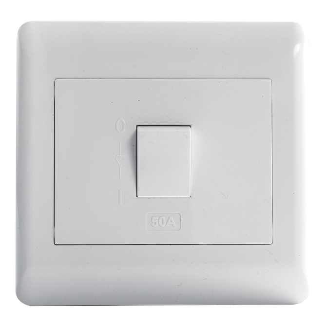 Flush Mounted 2 Pole  50A Isolator - Apollo