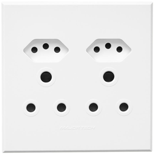 Flush Mounted Unswitched Socket Outlet (2 x 16A 3 PIN / 2 x 3 PIN EURO SOCKET) - Veti 3