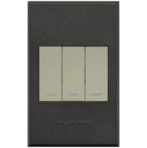 Flush Mounted Three Lever One-Way Switch - Veti 3