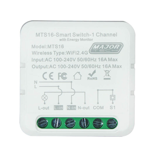 16A Smart Switch Module - Major Tech