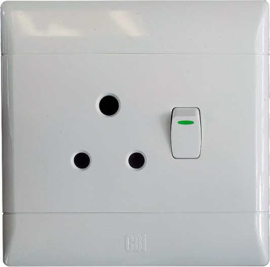 Flush Mounted Single SSO (1 x 16A 3PIN) - CBI